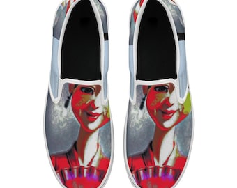 ForeverRays Canvas Unisex Slip-On-Schuhe (All-Over-Druck), hautfreundlich und hält die Füße kühl, mit robuster Verarbeitung und sauberen Nähten.