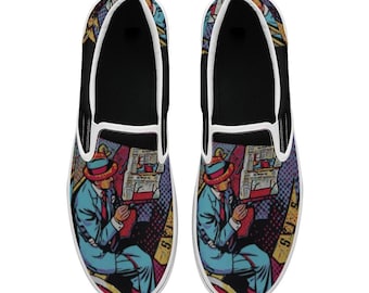ForeverRays Unisex Slip On Shoes (Nadruk na całej powierzchni)
