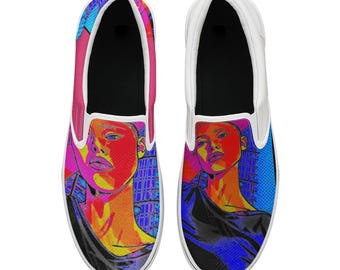 ForeverRays Unisex Slip-on Shoes (All-Over Printing)