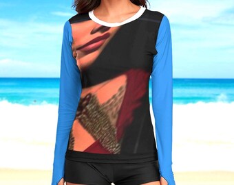 ForeverRays Women's Long Sleeve Sun Protection Shirt-UPF 40 UV Rash Guard for Hiking, Walking, Shopping