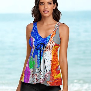 2-Piece Women&#39;s Tankini Swimsuit, from beach vacations to pool parties, this tankini set is a versatile addition to your swimwear collection