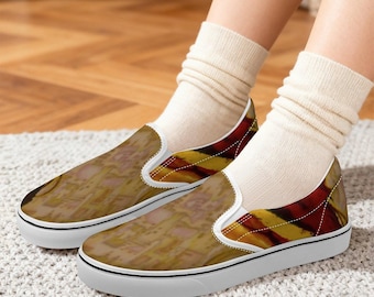 Zapatillas unisex sin cordones de lona ForeverRays (estampado integral)