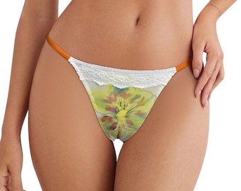 Tanga de fibra de leche con encaje ForeverRays