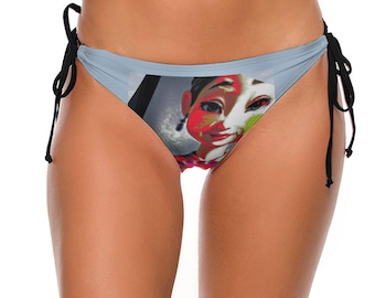Women's Bikini Bottoms, All-Over Print, High-Elastic Fabric, Tie Side Swimwear
