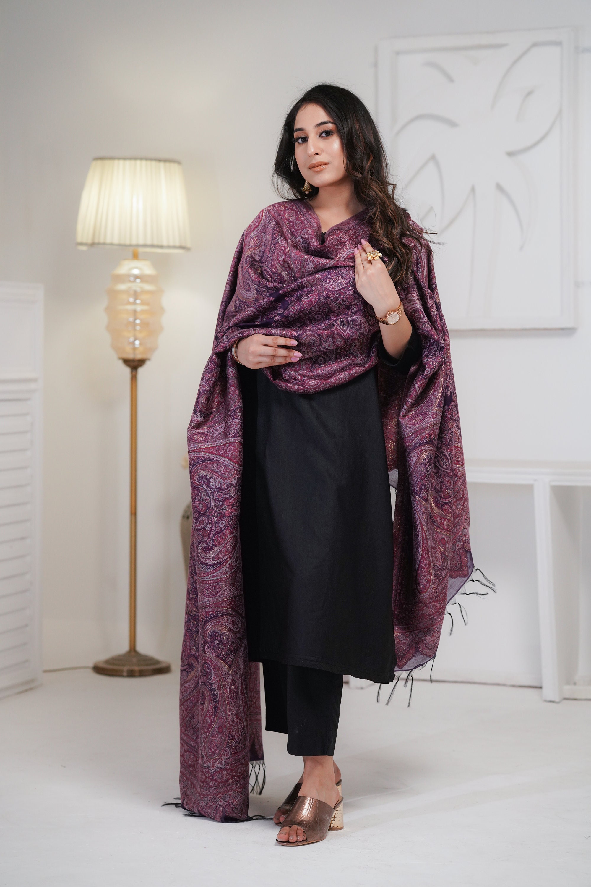 Purple Dress Shawl - Etsy Israel