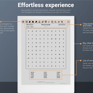 Supernote Word Search Puzzle Games Bundle - A5X, Manta, A6X, Nomad - Etsy