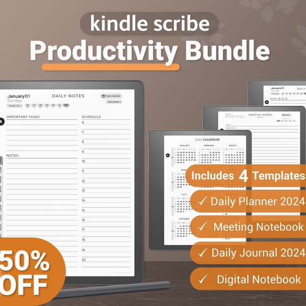 Kindle Scribe Templates | Productivity Bundle