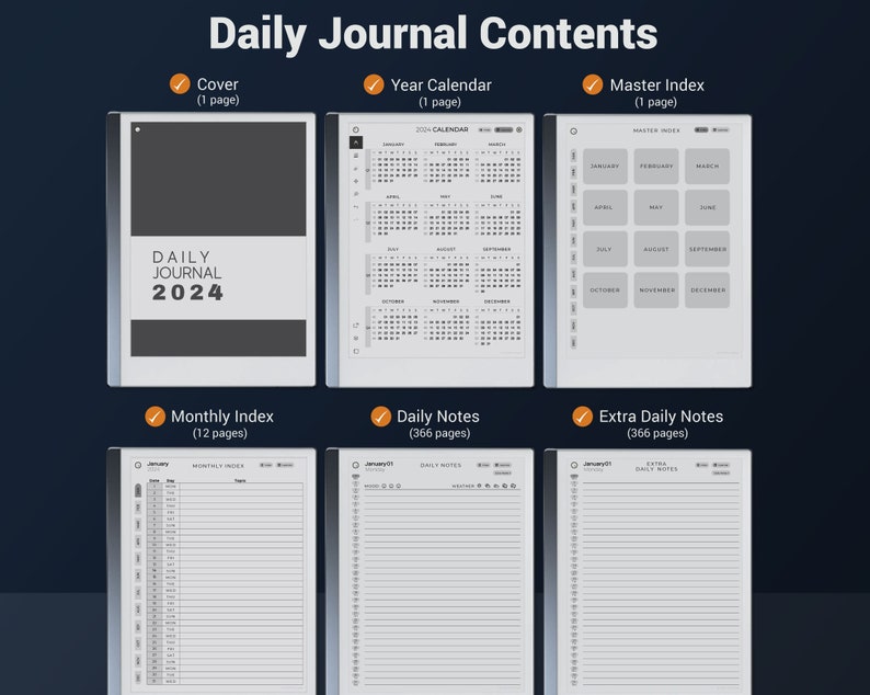 reMarkable 2 Templates Productivity Bundle image 6