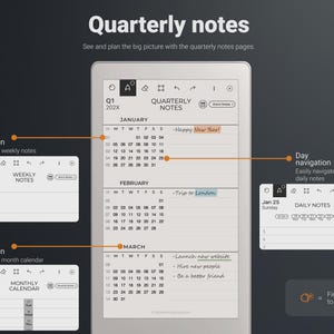 reMarkable Paper Pro Move Quarterly Notes Planning