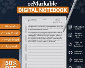 de Carnet de notes reMarkable 2 | 2 modèles remarquables, non daté, PDF avec lien hypertexte