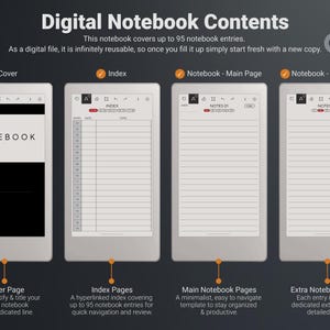 Designed for reMarkable Paper Pro Move Digital Notebook Contents