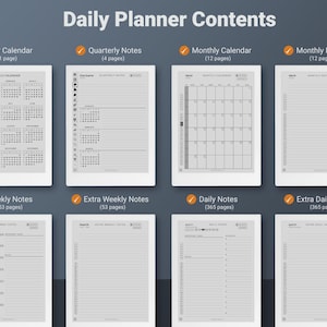 Supernote Daily Planner Template for A5 X2 Manta A6 X2 Nomad