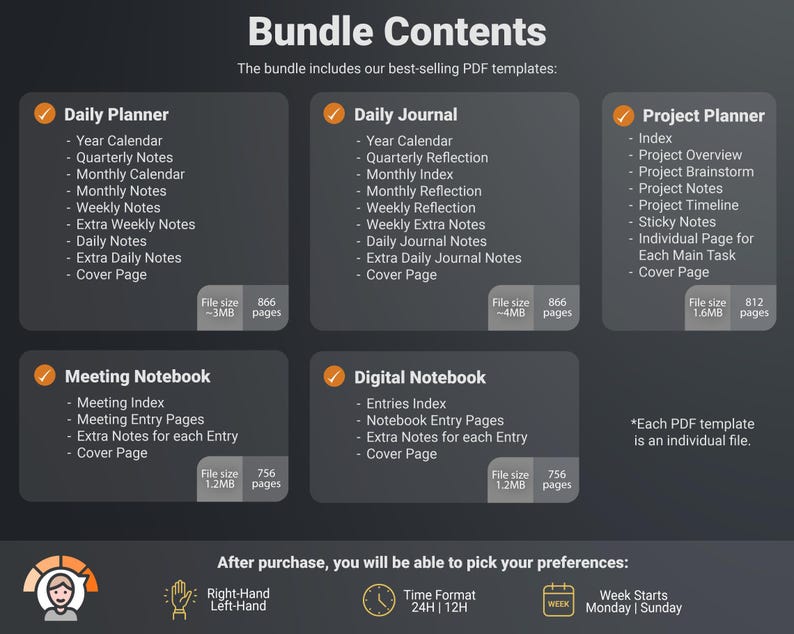 What is included in the designed for reMarkable Paper Pro Productivity Bundle