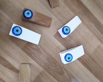 Anti-Slip Door Stopper with Evil Eye Bead – Stylish & Protective Home Décor (Two Products)