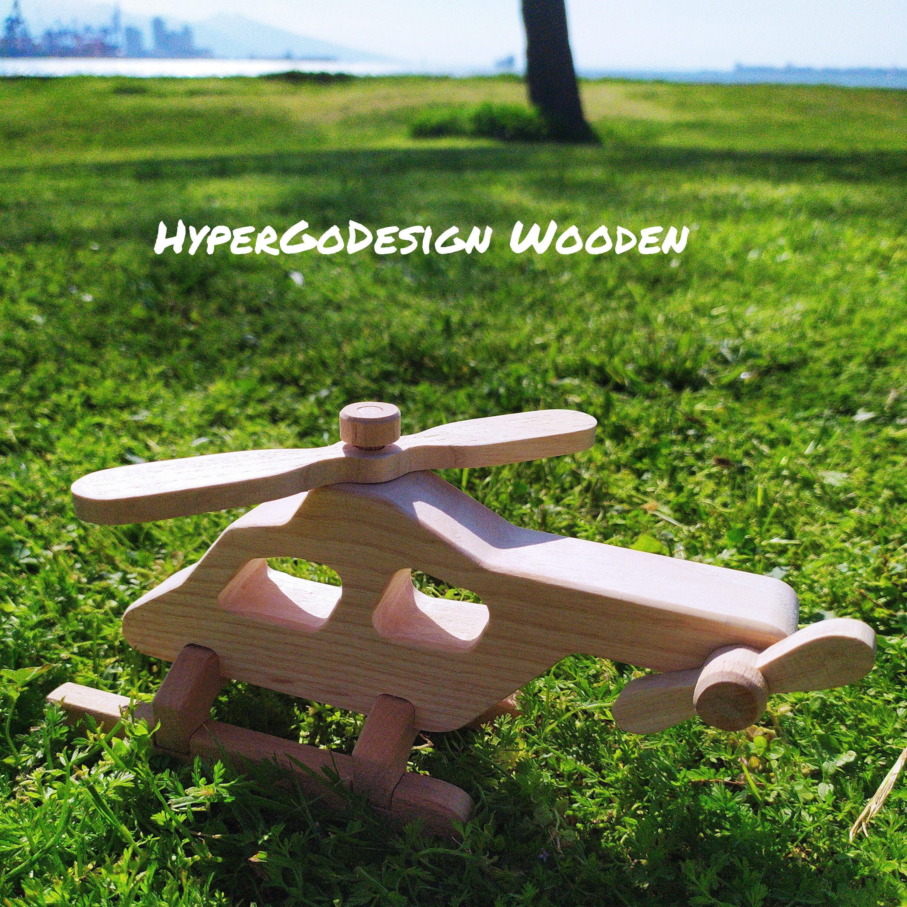 Handmade Helicopter Toy Aviation Delight for Kids: Thoughtfully