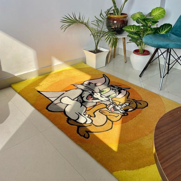 Tom Jerry Rug Etsy UK