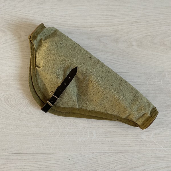 Original Cover für das Zielfernrohr PSO-1 Scharfschützengewehr der Roten Armee. Russische Segeltuchtasche. Tasche für Visier SVD 1990er Jahre UDSSR. Fall. Aufbewahrungsbeutel. Überschuss