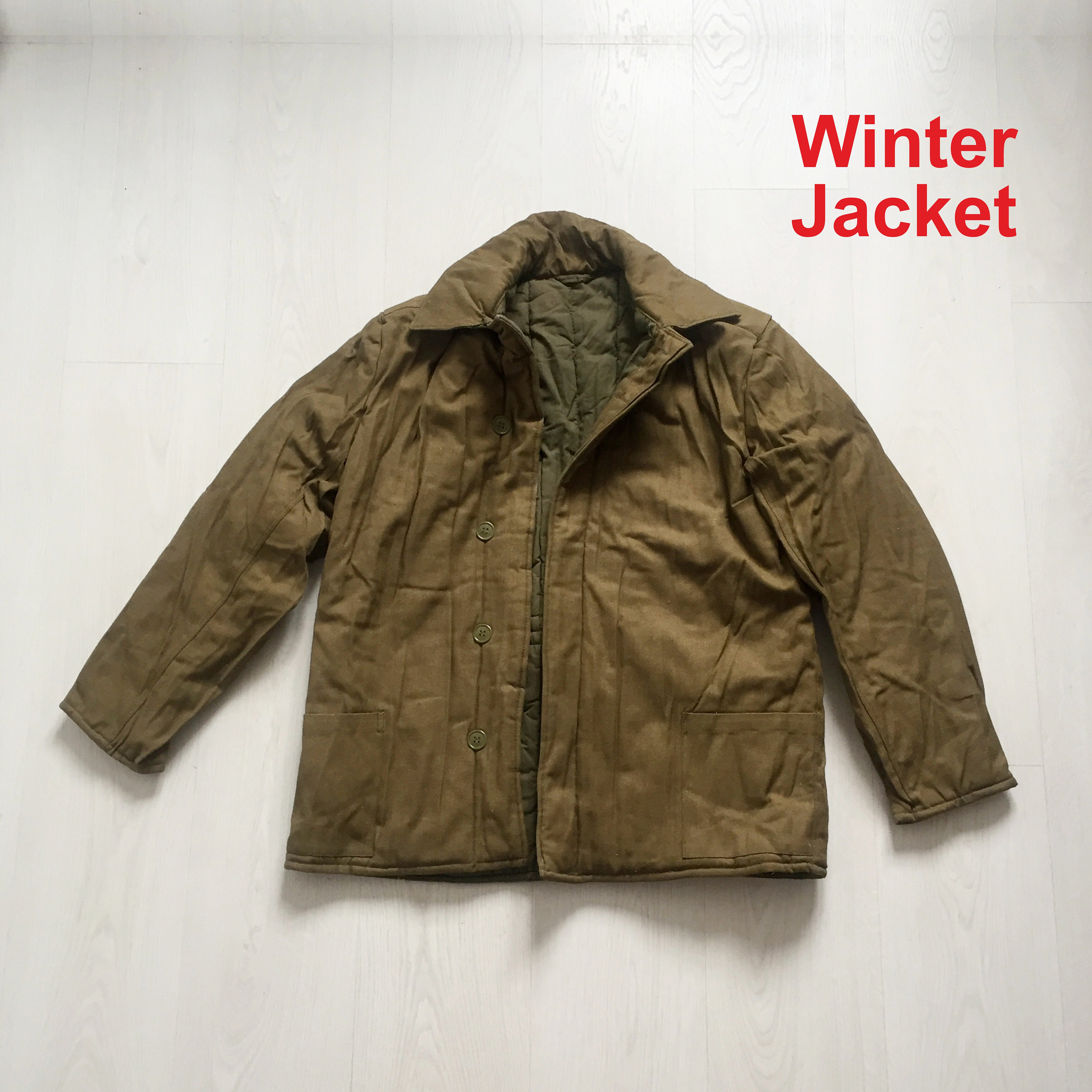 Soviet Winter Jacket. Military Warm Pea Coat. Uniform Russian 