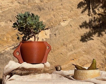 Kyma | Terracotta | Minimal Decor | 3D Printed Planter | Eco Friendly | Plant Pot with Drainage | Succulent Pot | Small Plant Pot