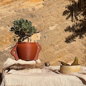 Kyma | Terracotta | Minimal Decor | 3D Printed Planter | Eco Friendly | Plant Pot with Drainage | Succulent Pot | Small Plant Pot