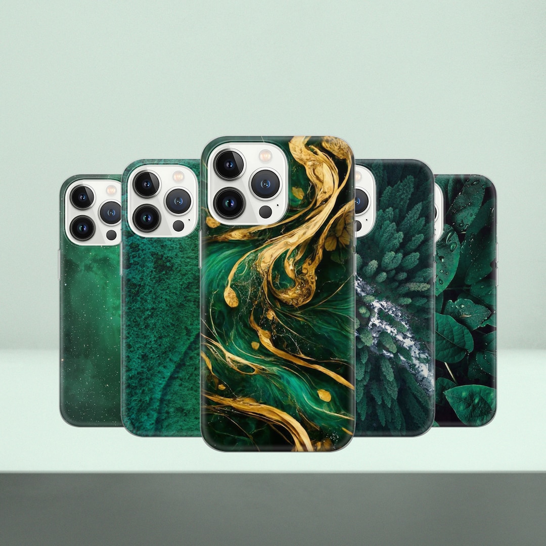 Emerald Phone Case Dark Green Cover for Pixel 7 Pro 6A iPhone Etsy