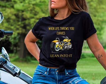 Motorcycle Tshirt, Motorbike Lover Gift, Biker T-shirt, Inspirational Tee, Motorbike Rider Tee, Gift for Her, Gift for Dad, Gift for Grandpa