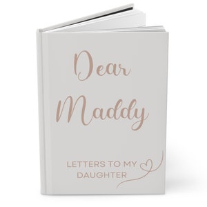 Personalized Hardcover Journal: Letters to My Daughter, Gift from Mom