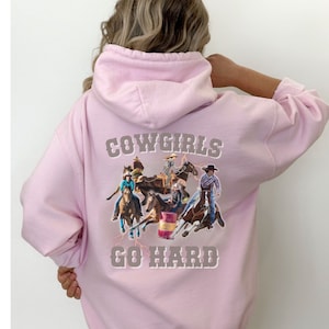 Sweat à capuche cheval bootleg des années 90, sweat à capuche de course de barils cowgirl, cadeaux cowgirl, sweat à capuche imprimé dos western, sweat à capuche cheval bootleg des années 90