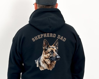 German Shepherd Dad Hooded Sweatshirt, German Shepherd Gift, Shepherd Dad Hoodie, Shepherd Lover, Shepherd Owner Gift, Gift for Shepherd Dad