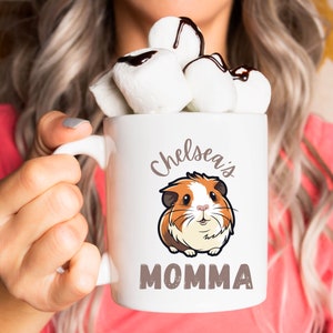 Personalized Guinea Pig Mug, Adorable Custom Pet Gift for Guinea Pig Owners & Animal Lovers! Unique Customized Pet Gift for Kids and Adults
