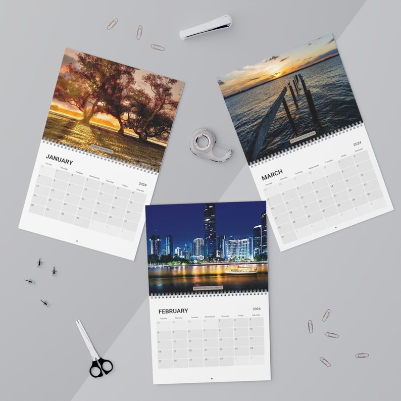 Australian Wall Calendar 2024 Wall Calendars Brisbane Etsy Ireland