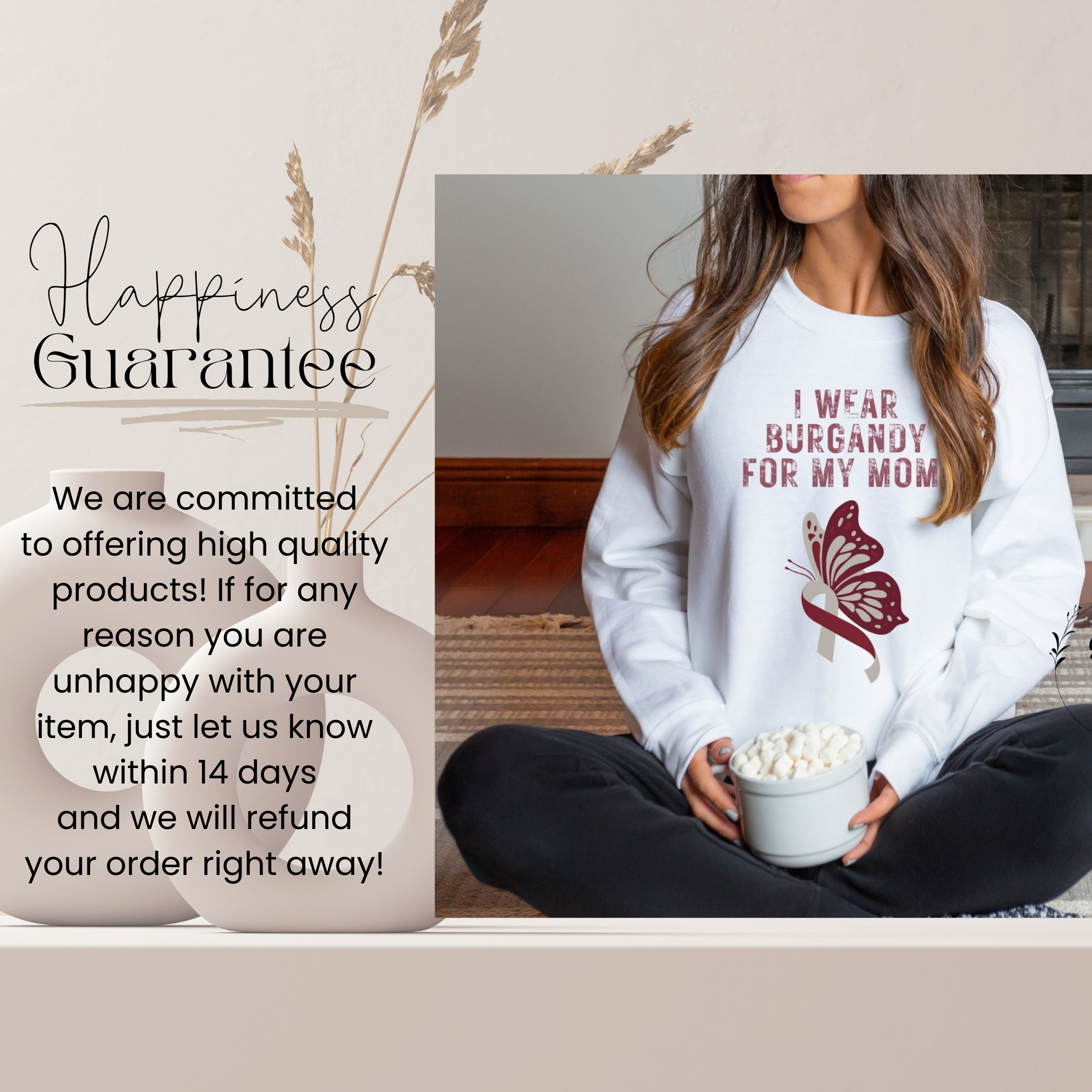 Brain Cancer Awareness Sweatshirt: Warrior Ribbon Support - Etsy