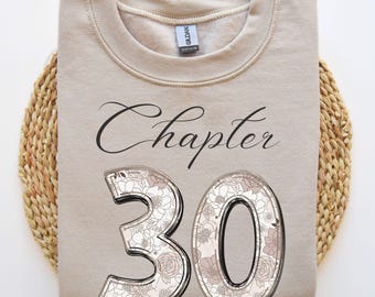 Vintage Floral 30th Birthday Sweatshirt: Women's Classic Fit