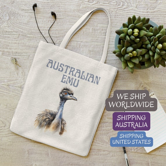 Hello Emu Tote Bag by The Printed Sparrow | Society6