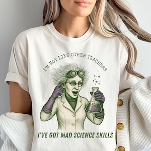Comfort Colors Science Teacher Shirt, Funny Science Profession Shirt, Science Lover T-shirt, Gift for Female Science Teacher, Back to School