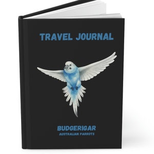 Budgerigar Travel Journal, Australian Native Parrots, Gift for Bird Lover, Australian Parrot Lover Journal, Bird Breeder Gifts, Budgie Mom