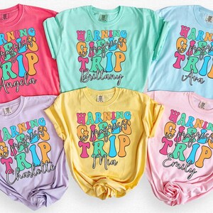 Comfort Colors Girls Trip T-Shirt: Funny Besties Cruise Tee