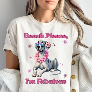 Comfort Colors Great Dane Beach Shirt, Funny Great Dane Shirt, Great Dane Shirt, Great Dane Gift, Great Dane Mom Shirt, New Great Dane Owner