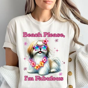 Comfort Colors Shih Tzu Shirt: Funny Dog Lover Tee