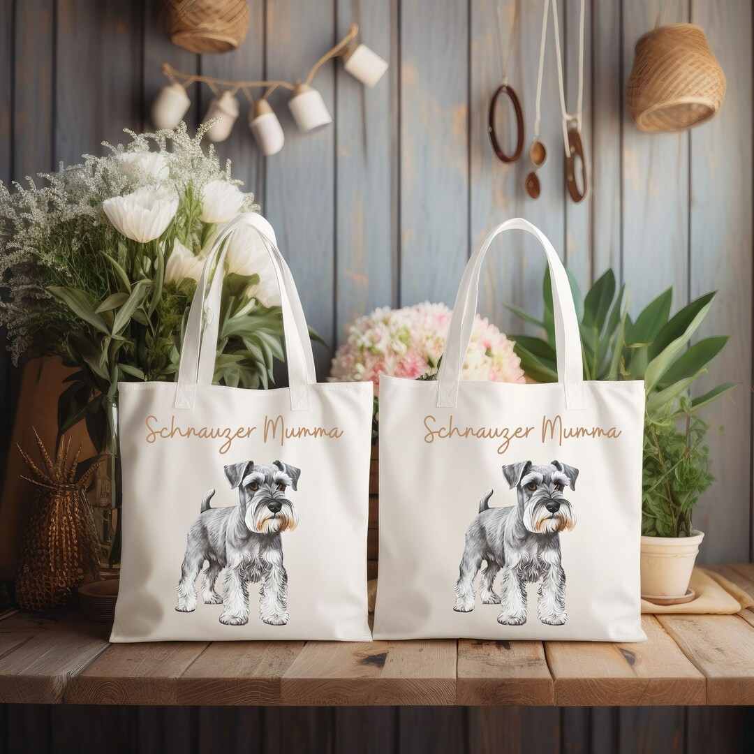 Schnauzer tote bag hotsell