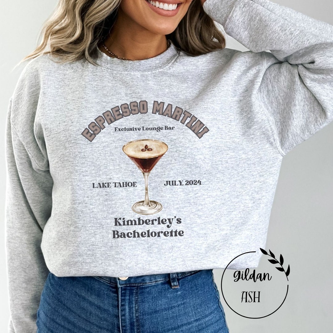 Custom Girls Trip Sweatshirt, Personalized Martini Sweaters, Girls