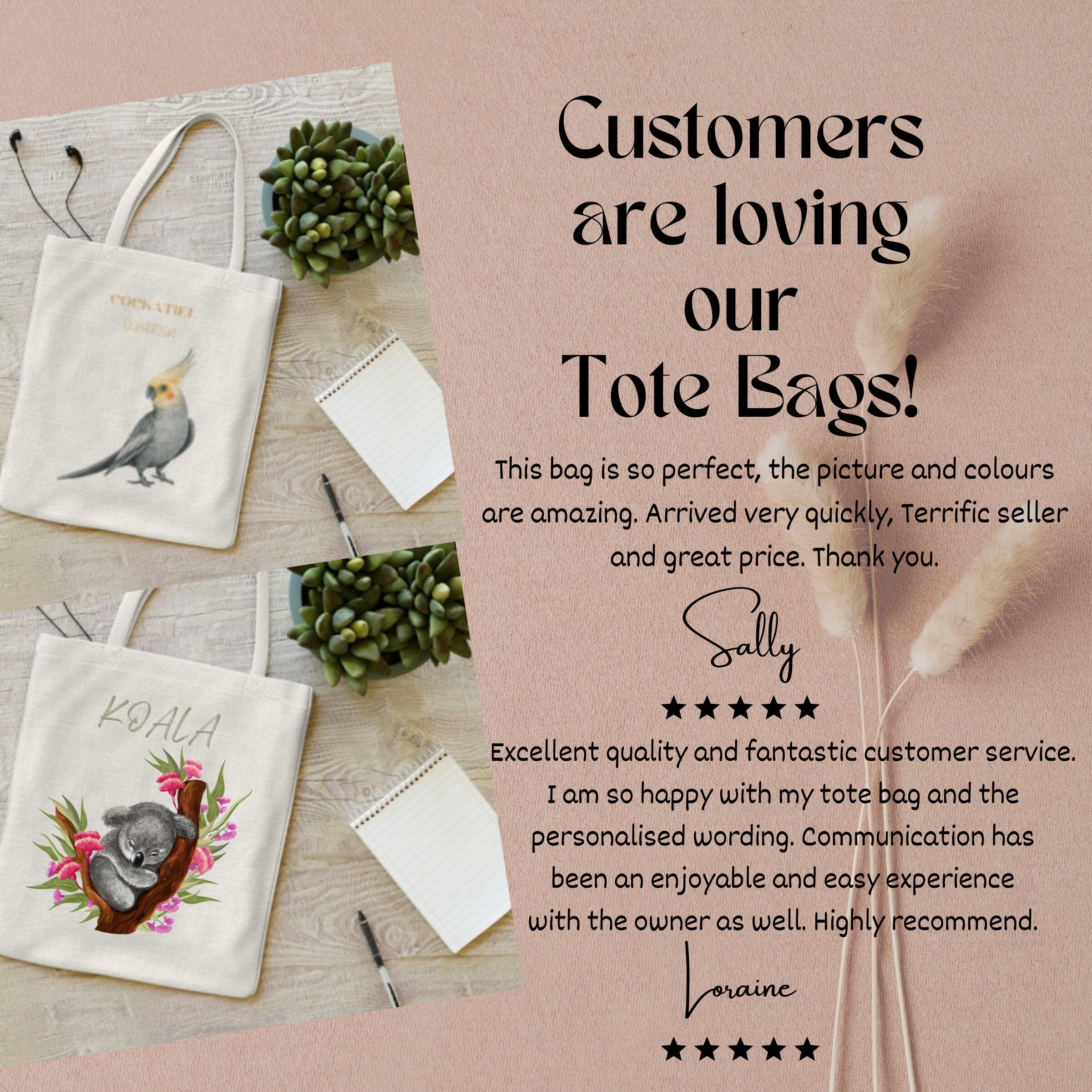G2TUP Kosmetiktasche Mit Nymphensittich-Motiv – „Tiel With It“, 23,5 X 17 Cm, Aus Leinen – Lustiges Geschenk Für Vogel-Liebhaber