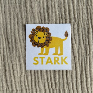 Sticker Löwen stark 20 Stück für die Schule Aufkleber Stempel Lehrer Unterricht Motivation Lob Schulanfang Schulabschluss Löwe
