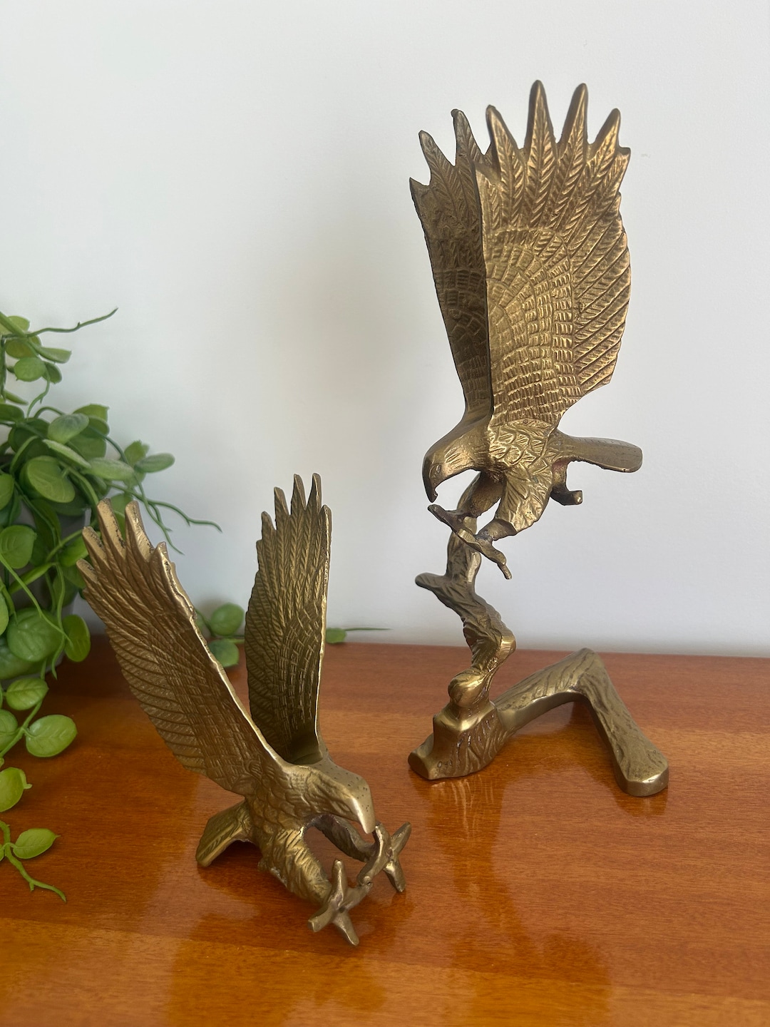 Vintage Brass Eagle on Branch and Brass Eagle Etsy