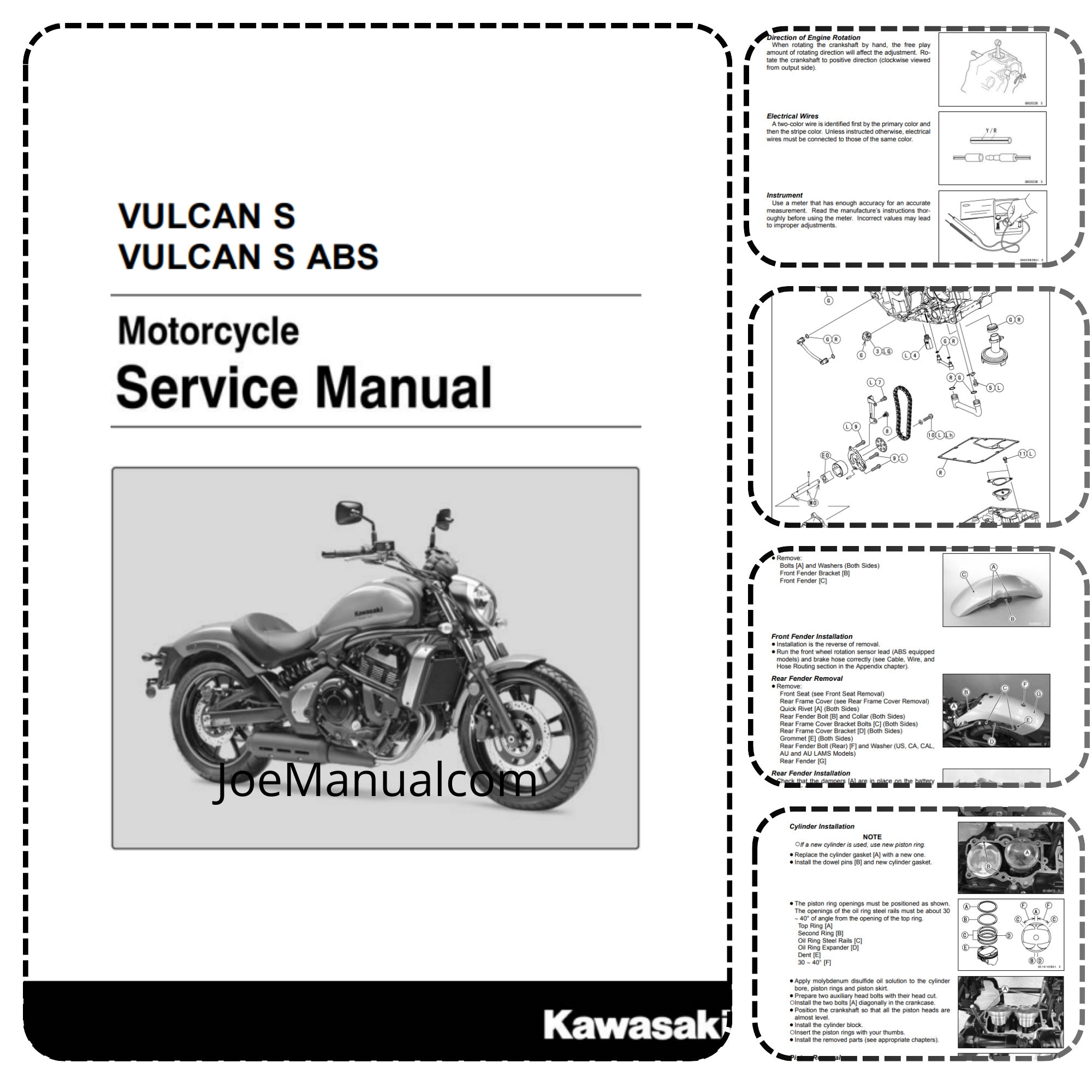 Kawasaki Vulcan S ABS Service and Repair Manual - Etsy