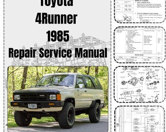 Toyota 4Runner Truck FSM 1985 Repair Service Manual