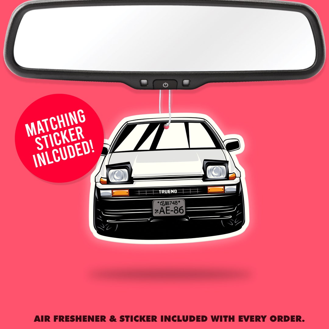 AE86 Trueno JDM Air Freshener Vinyl Sticker Fragrance Scent Car