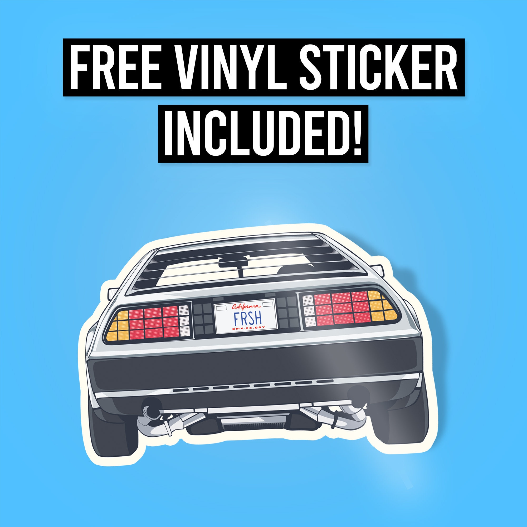 Delorean DMC12 Air Freshener Vinyl Sticker Fragrance Scent Etsy