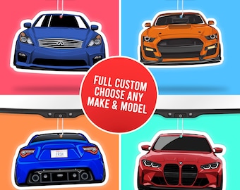 Spersonalizowany odświeżacz powietrza do samochodu Vector + pasująca naklejka winylowa