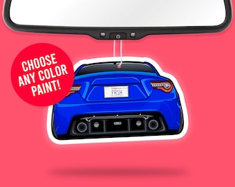 GR86 BRZ FRS Air Freshener + Vinyl Sticker: JDM Car Accessory